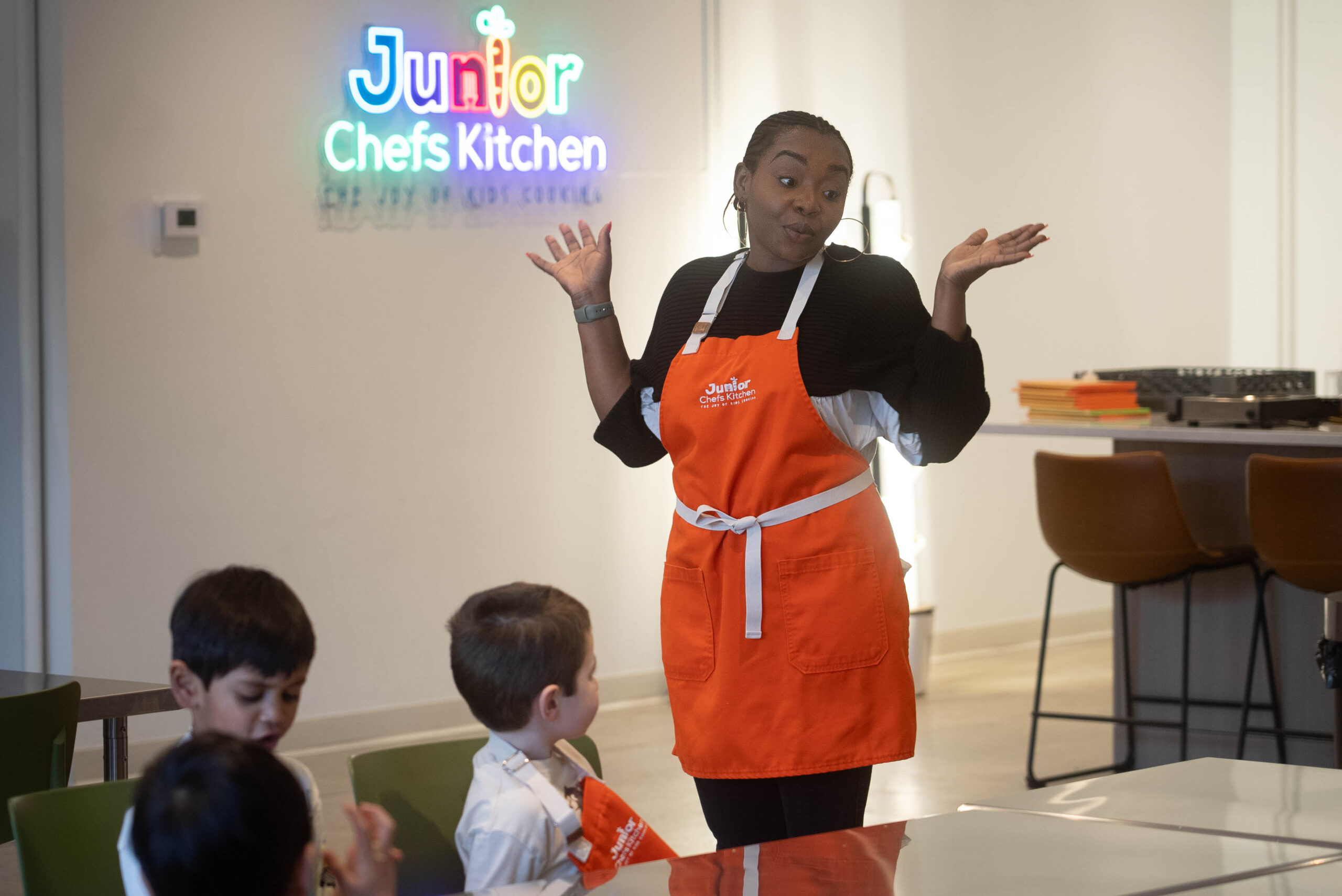 JCK staff teaching kids