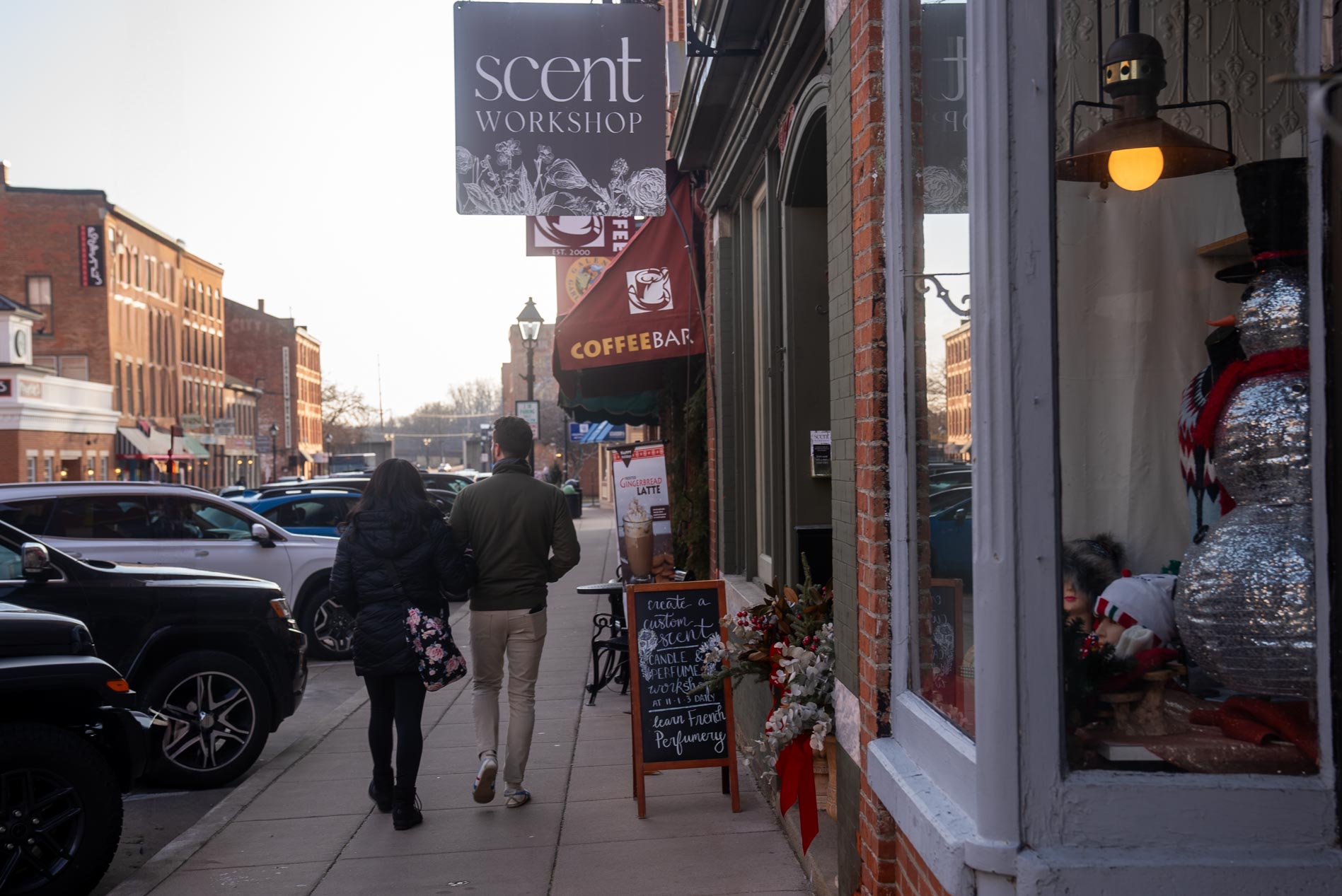 Outside of the storefront.