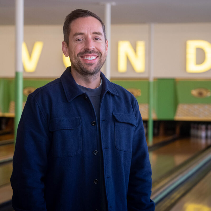 Co-owner of Avoondale Bowl, Luke Blahnik.